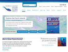 Tablet Screenshot of oceanfutures.org